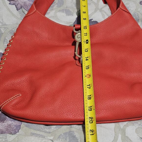 Dooney & Bourke Samba Hubo Whip Lock Sac Stitch Gold accents - Picture 2 of 16